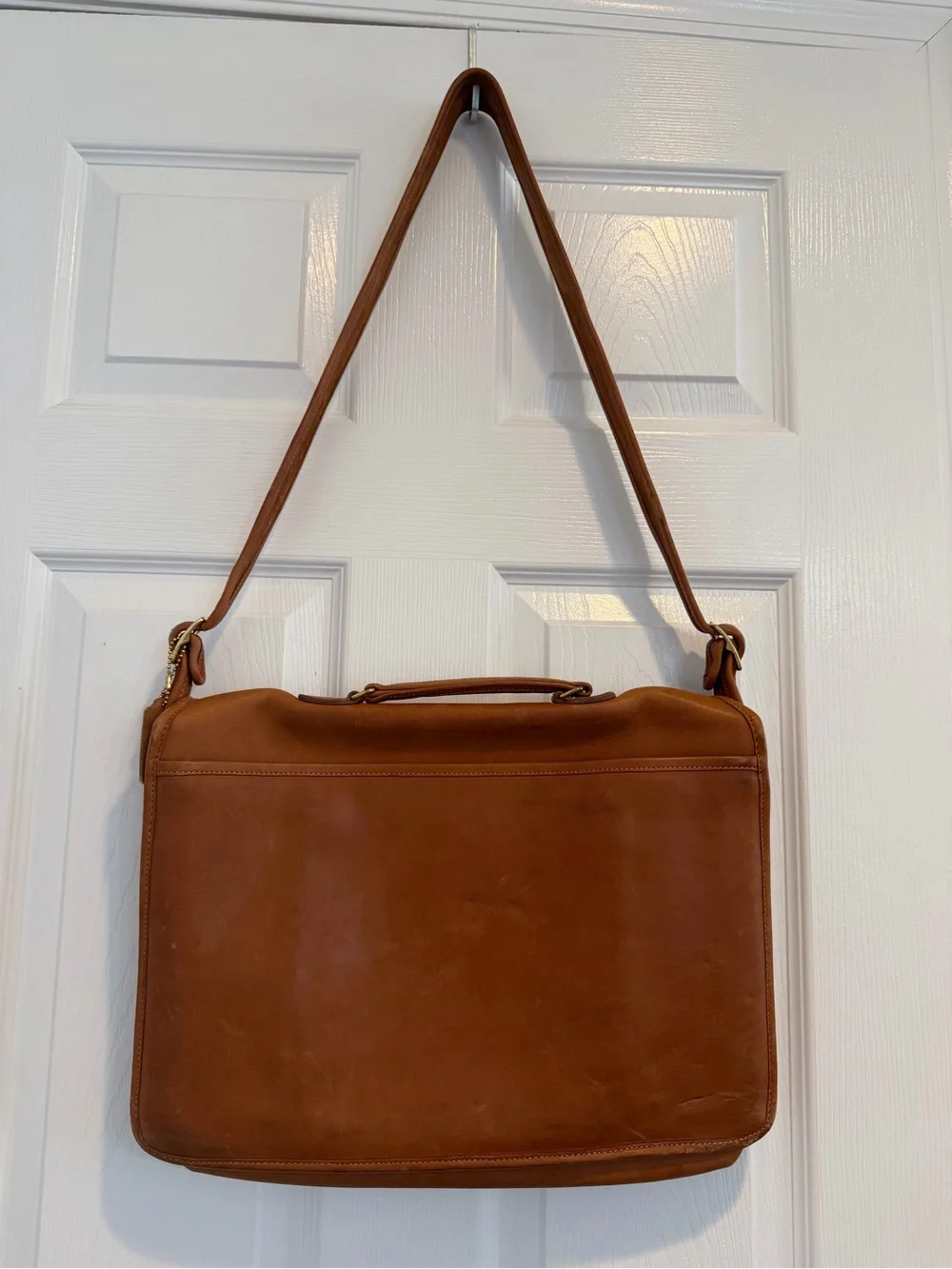 Coach Classic Men's Leather Messenger Bag - Brown